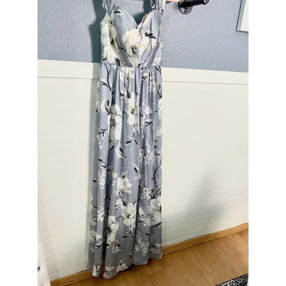 Bariano Shelly Floral Off the Shoulder Evening Dress - Picture 7 of 13